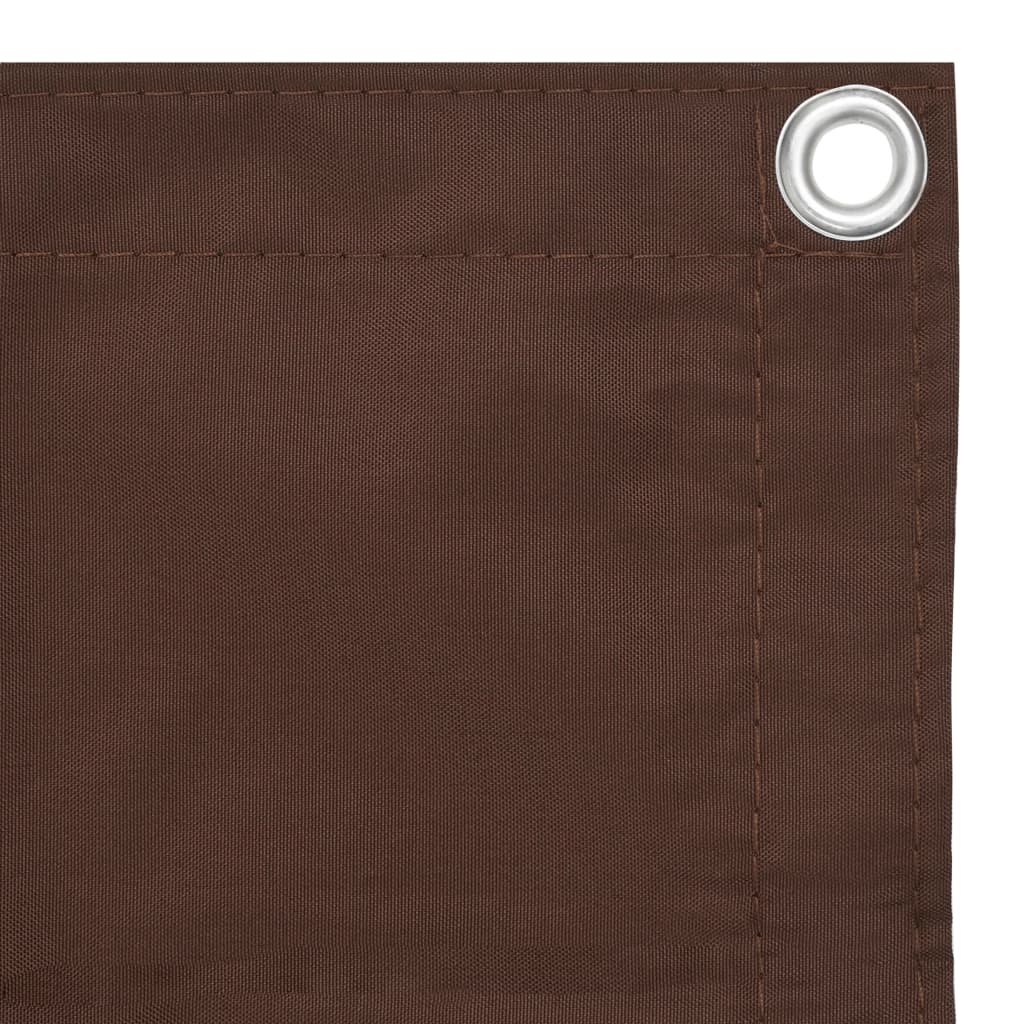 VidaXL Balkon-Sichtschutz 75x300 cm Oxford-Gewebe Braun