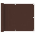 Vidaxl balkonscherm 75x600 cm oxford stof bruin