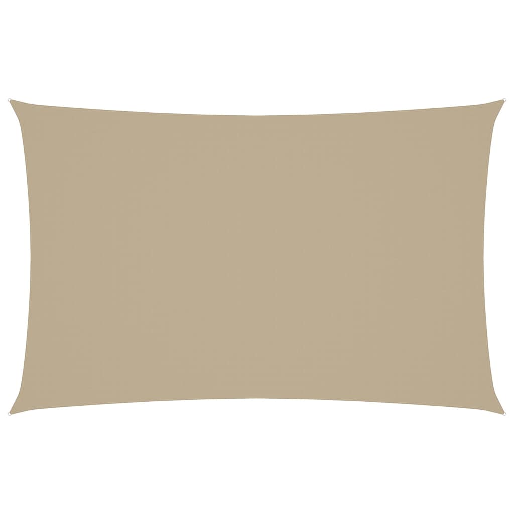 VidaXL Rechteckiger Sonnenschutz 2,5 x 5 m Oxford-Gewebe Beige