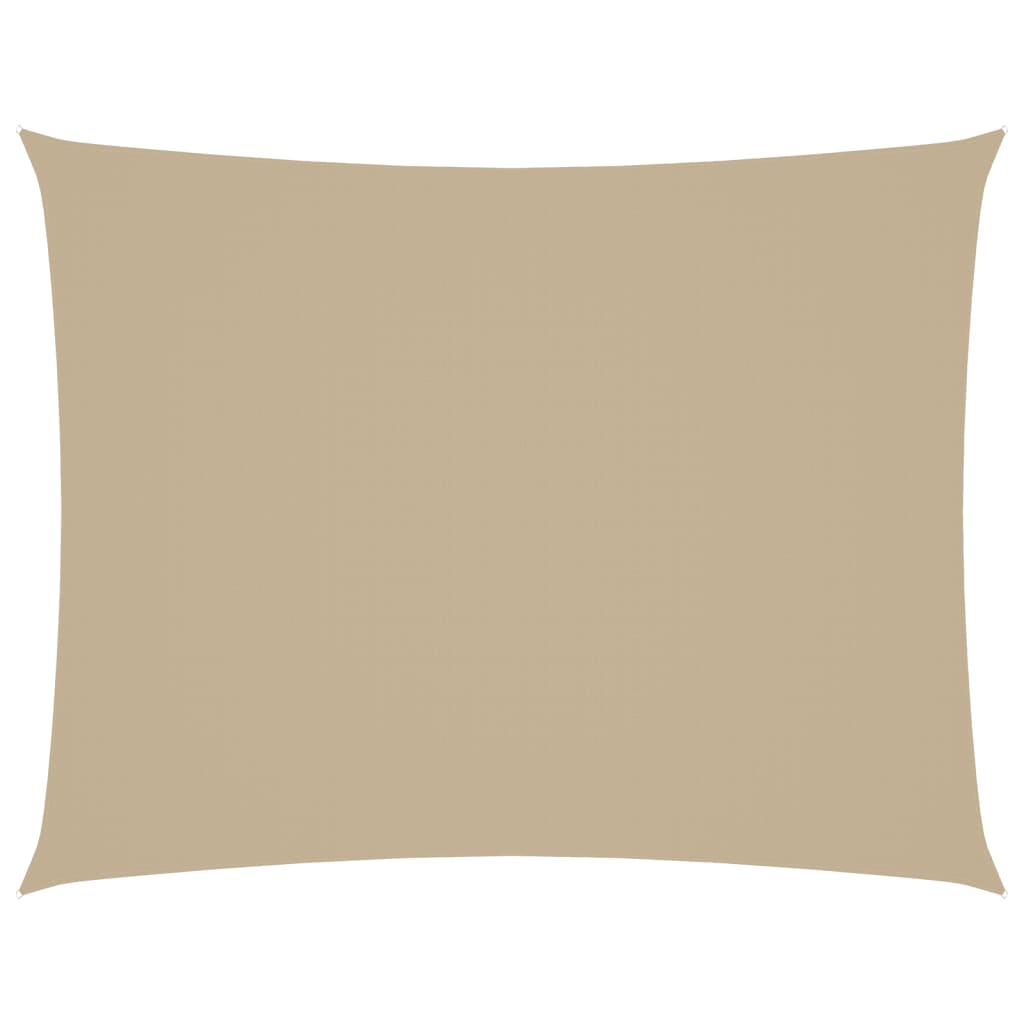 VidaXL Rechteckiger Sonnenschutz 3,5 x 5 m Oxford-Gewebe Beige