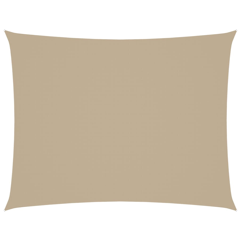 VidaXL Rechteckiger Sonnenschutz 4x5 m Oxford-Gewebe Beige