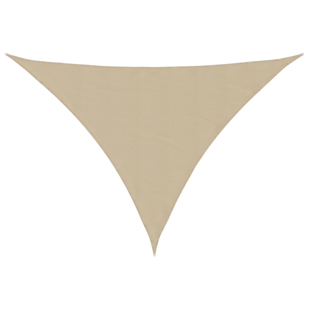 VidaXL Dreieckiger Sonnenschutz 3x4x4 m Oxford-Gewebe Beige