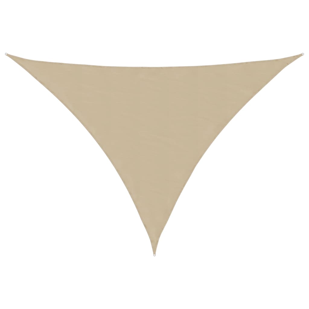 VidaXL Dreieckiger Sonnenschutz 3,5 x 3,5 x 4,9 m Oxford-Gewebe Beige