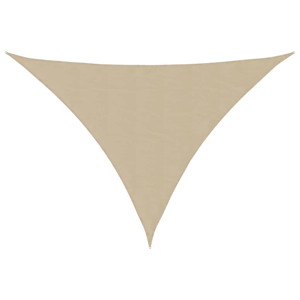 Vidaxl zonnescherm driehoekig 5x7x7 m oxford stof beige