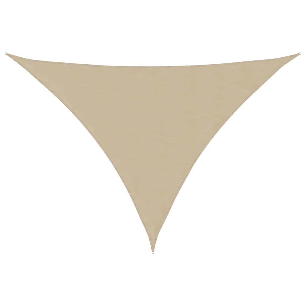 VidaXL Dreieckiger Sonnenschutz 4x5x6,4 m Oxford-Gewebe Beige