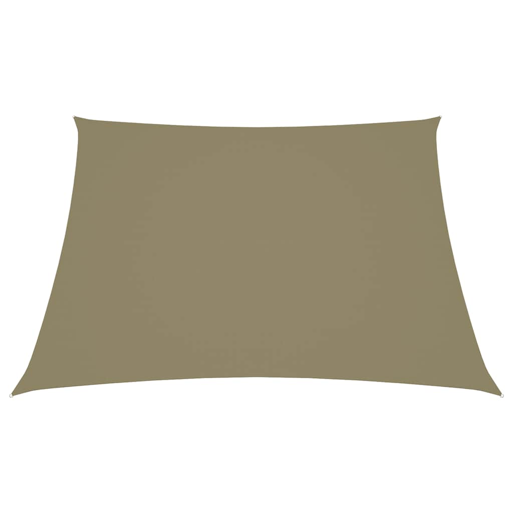 VidaXL Sonnensegel Trapez 2,4 x 3 m Oxford-Gewebe Beige