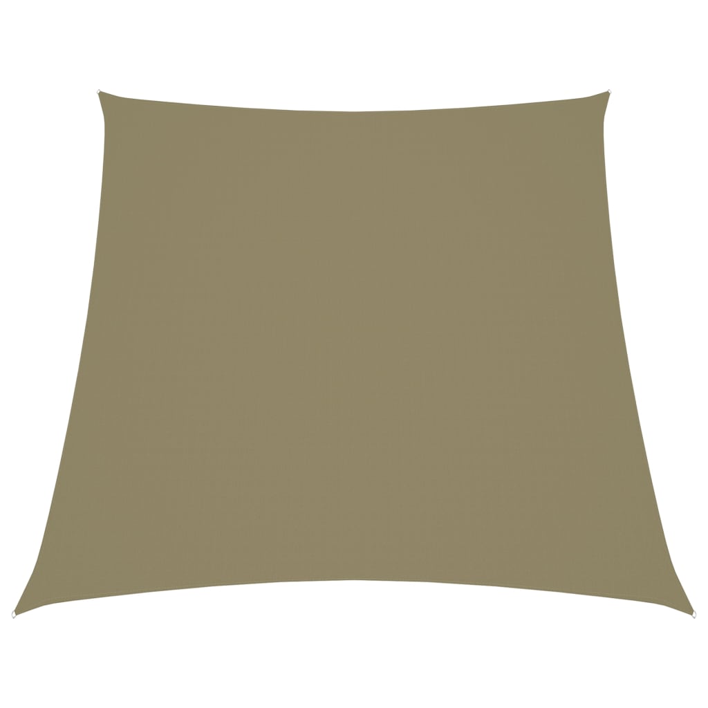VidaXL Trapezförmiger Sonnenschutz 3,4 x 3 m Oxford-Gewebe Beige