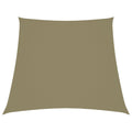 VidaXL Trapezförmiger Sonnenschutz 3,4 x 3 m Oxford-Gewebe Beige