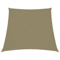 VidaXL Sonnensegel, trapezförmig, 3,5 x 4 m, Oxford-Gewebe, beige
