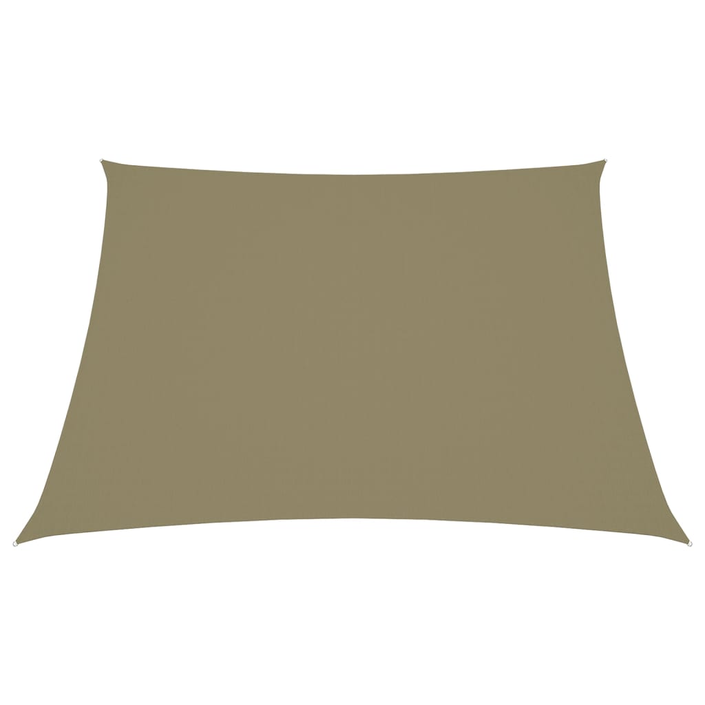 VidaXL Sonnensegel, trapezförmig, 3,5 x 4 m, Oxford-Gewebe, beige