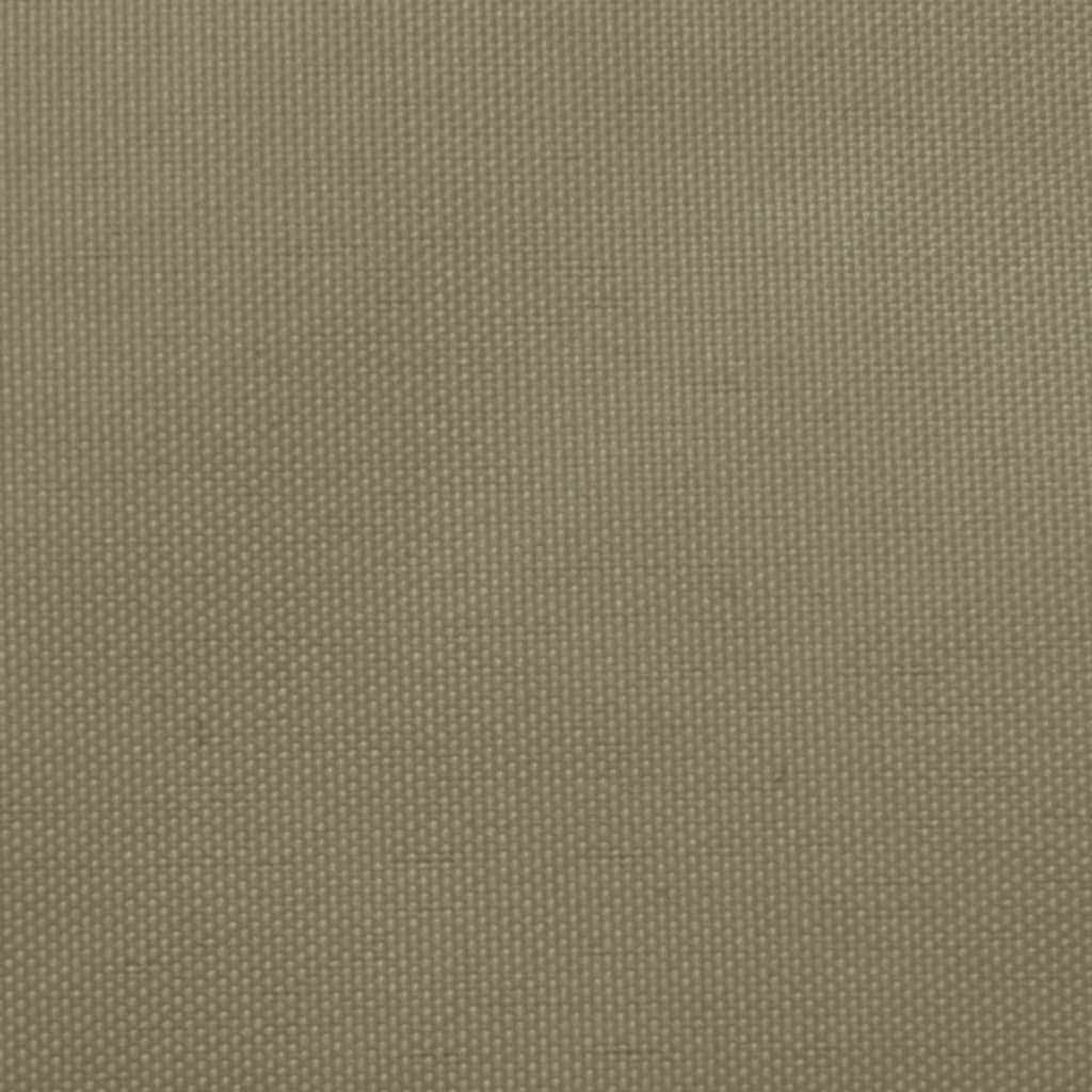 VidaXL Sonnensegel, trapezförmig, 3,5 x 4 m, Oxford-Gewebe, beige