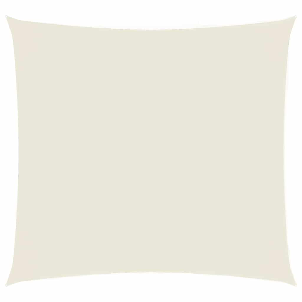 Vidaxl zonnescherm vierkant 5x5 m oxford stof crèmekleurig