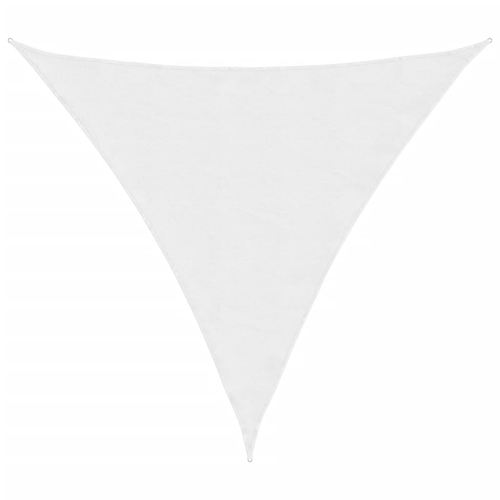 VidaXL Dreieckiger Sonnenschutz 3,6 x 3,6 x 3,6 m Oxford-Gewebe Weiß