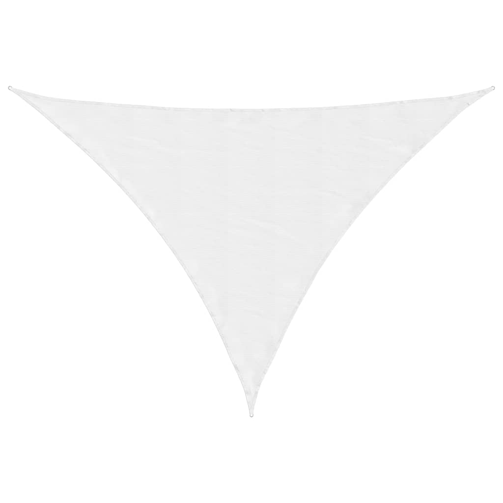 VidaXL Dreieckiger Sonnenschutz 3,5 x 3,5 x 4,9 m Oxford-Gewebe Weiß