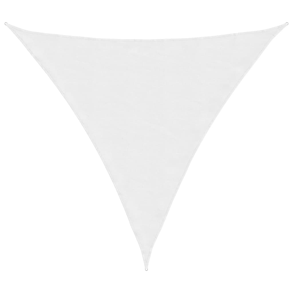 VidaXL Dreieckiger Sonnenschutz 4,5 x 4,5 x 4,5 m Oxford-Gewebe Weiß