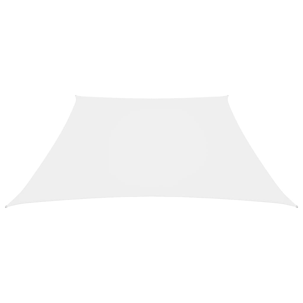 VidaXL Trapez-Sonnenschutz 4,5 x 4 m Oxford-Gewebe Weiß