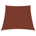 VidaXL Trapez-Sonnenschutz 3,4 x 3 m, Oxford-Gewebe, Farbe Terrakotta
