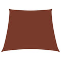 Vidaxl zonnezeil trapezium 3 5x4 m oxford stof terracottakleurig