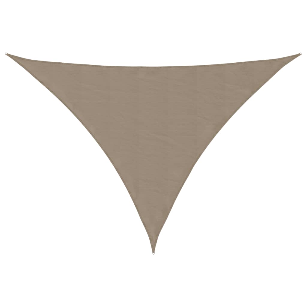 Vidaxl zonnescherm driehoekig 3x3x4,24 m oxford stof taupe