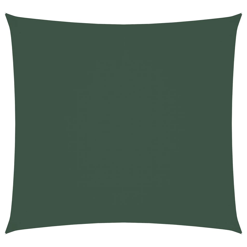 VidaXL Quadratischer Sonnenschutz 3x3 m Oxford-Gewebe Dunkelgrün