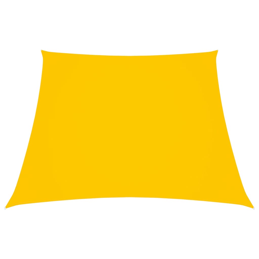 VidaXL Trapez-Sonnensegel 2,4 x 3 m Oxford-Gewebe Gelb