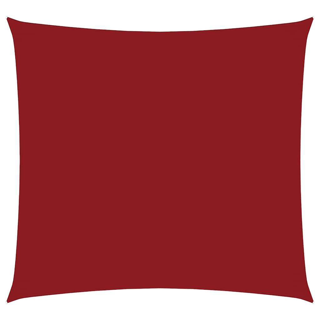Vidaxl zonnescherm vierkant 3,6x3,6 m oxford stof rood