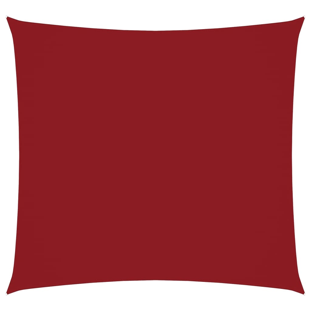 Vidaxl zonnescherm vierkant 6x6 m oxford stof rood