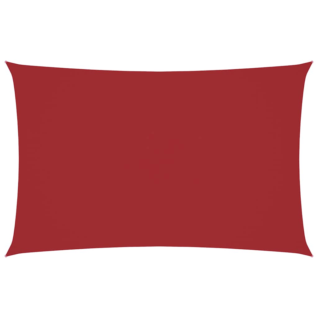 Vidaxl zonnescherm rechthoekig 2x5 m oxford stof rood