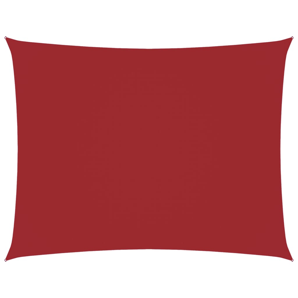 Vidaxl zonnescherm rechthoekig 3,5x4,5 m oxford stof rood