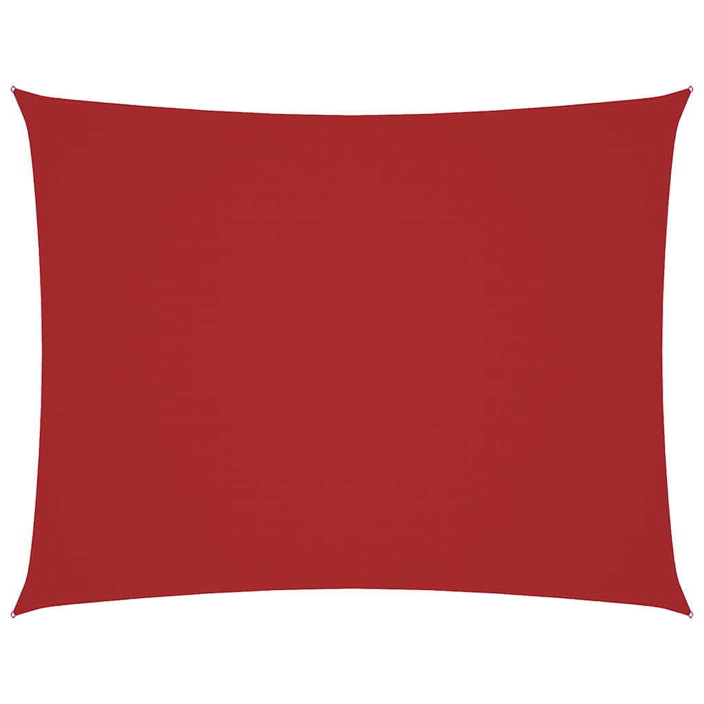 Vidaxl zonnescherm rechthoekig 4x6 m oxford stof rood