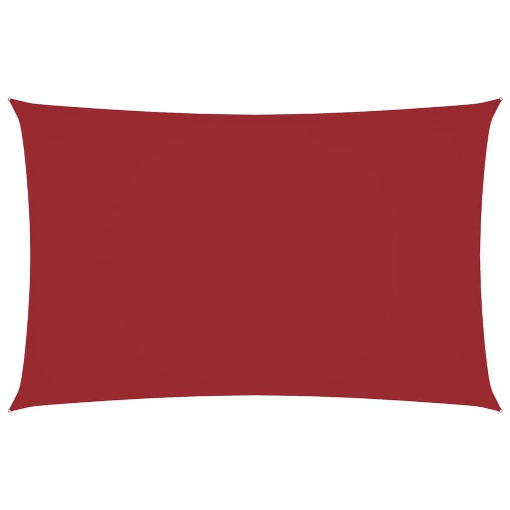 Vidaxl zonnescherm rechthoekig 5x8 m oxford stof rood