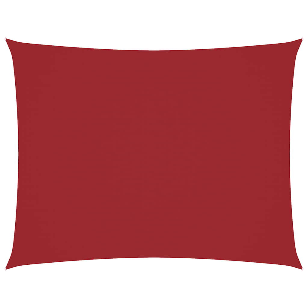 Vidaxl zonnescherm rechthoekig 6x7 m oxford stof rood