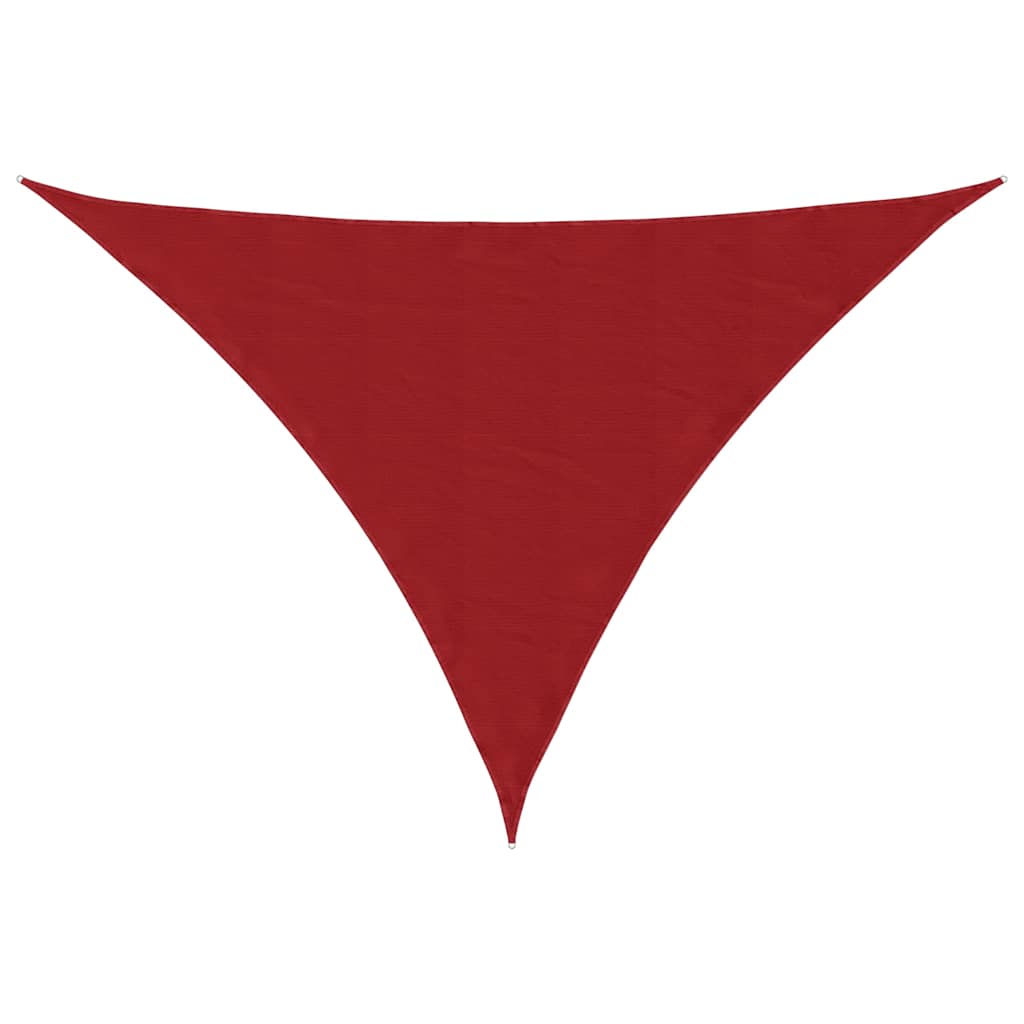 Vidaxl zonnescherm driehoekig 5x6x6 m oxford stof rood