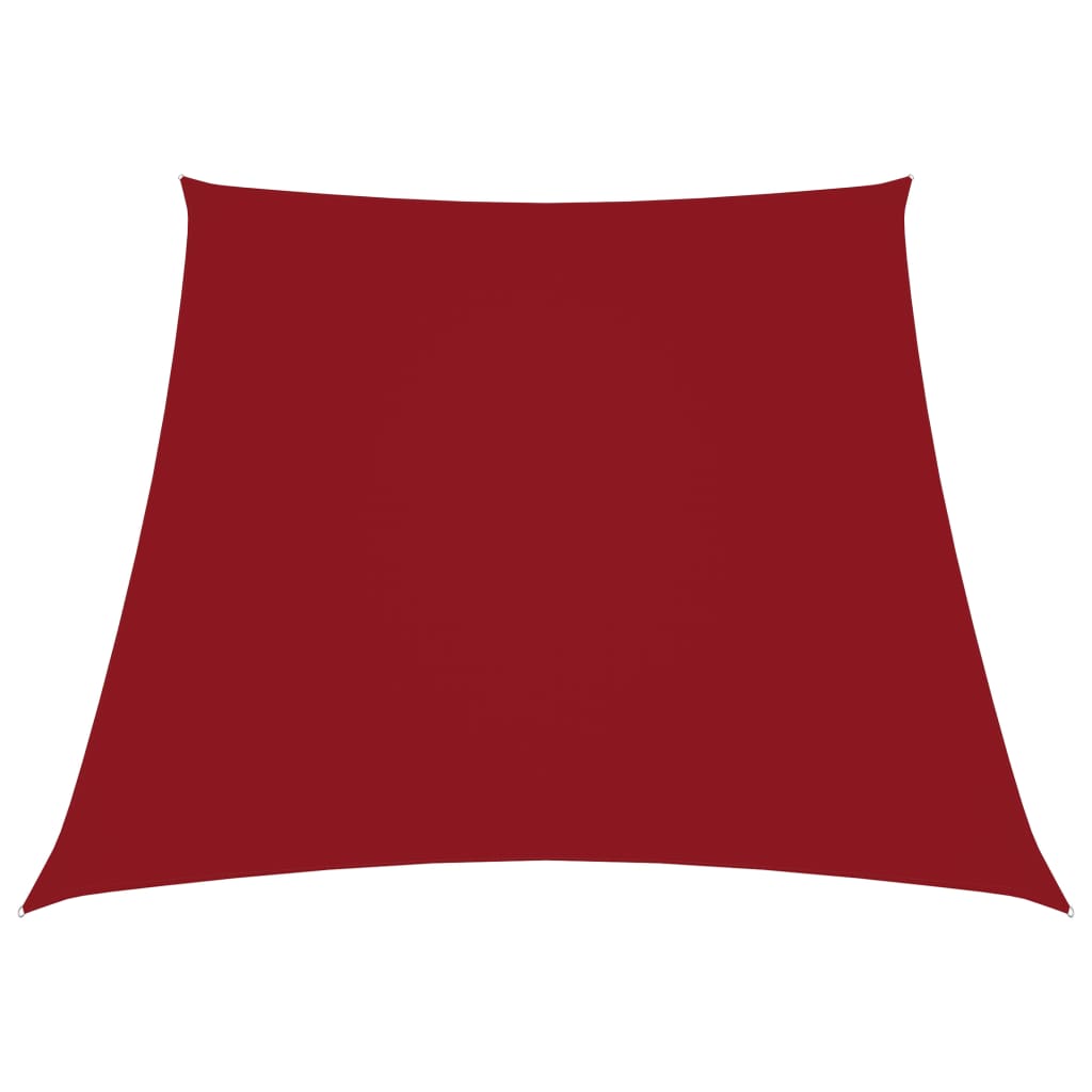 VidaXL Trapez-Sonnensegel 2,4 x 3 m Oxford-Gewebe Rot