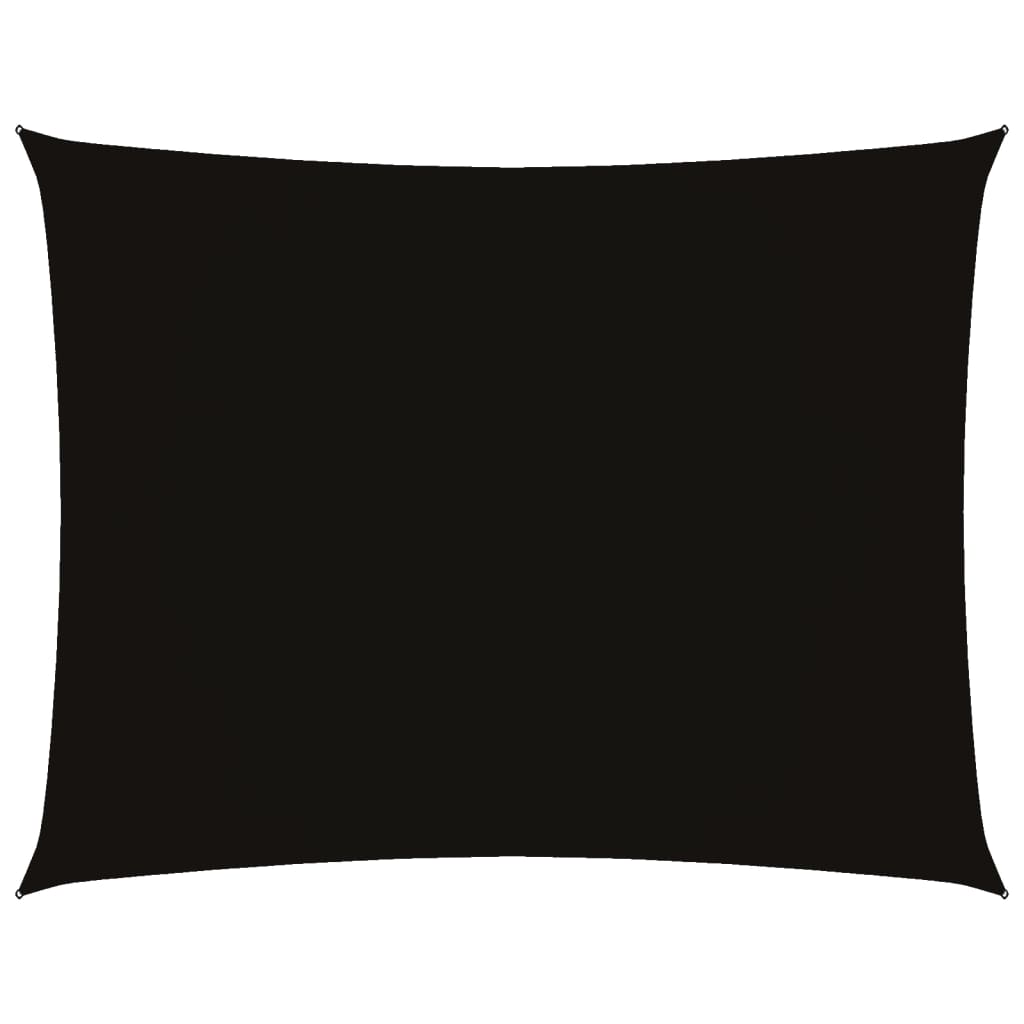 VidaXL Rechteckiger Sonnenschutz 2x3 m Oxford-Gewebe Schwarz