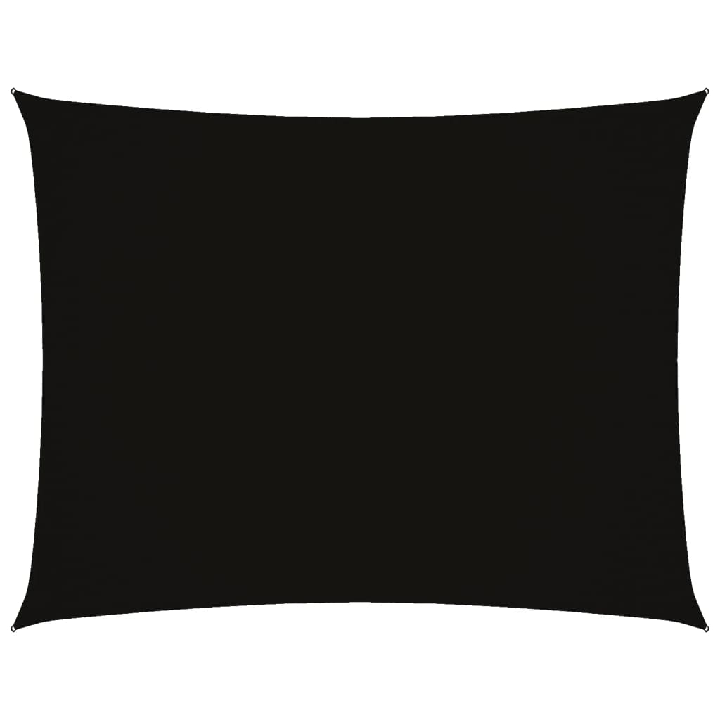VidaXL Rechteckiger Sonnenschutz 2,5 x 4 m Oxford-Gewebe Schwarz