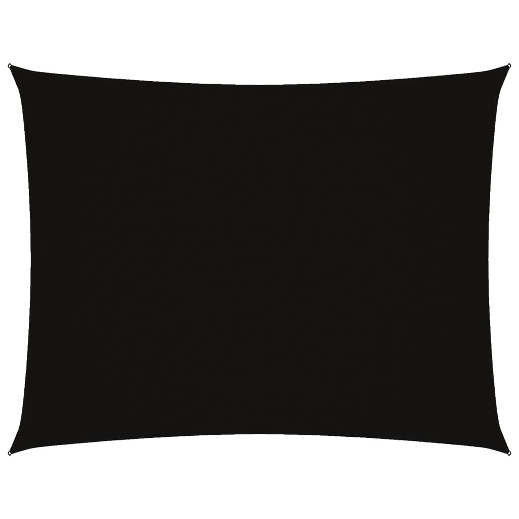 VidaXL Rechteckiger Sonnenschutz 3x4 m Oxford-Gewebe Schwarz