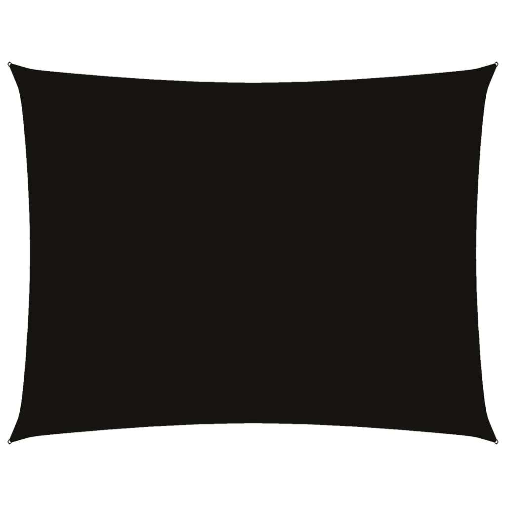 VidaXL Rechteckiger Sonnenschutz 3x4,5 m Oxford-Gewebe Schwarz