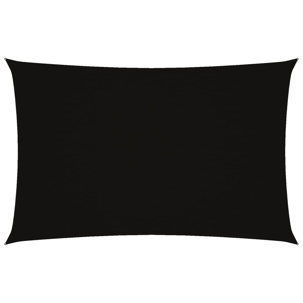 VidaXL Rechteckiger Sonnenschutz 4x7 m Oxford-Gewebe Schwarz