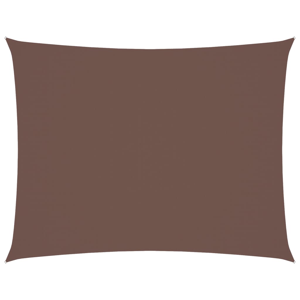 Vidaxl zonnescherm rechthoekig 6x7 m oxford stof bruin