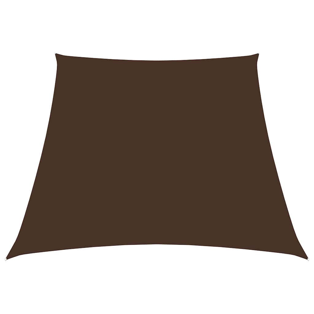 Vidaxl zonnezeil trapezium 2 4x3 m oxford stof bruin
