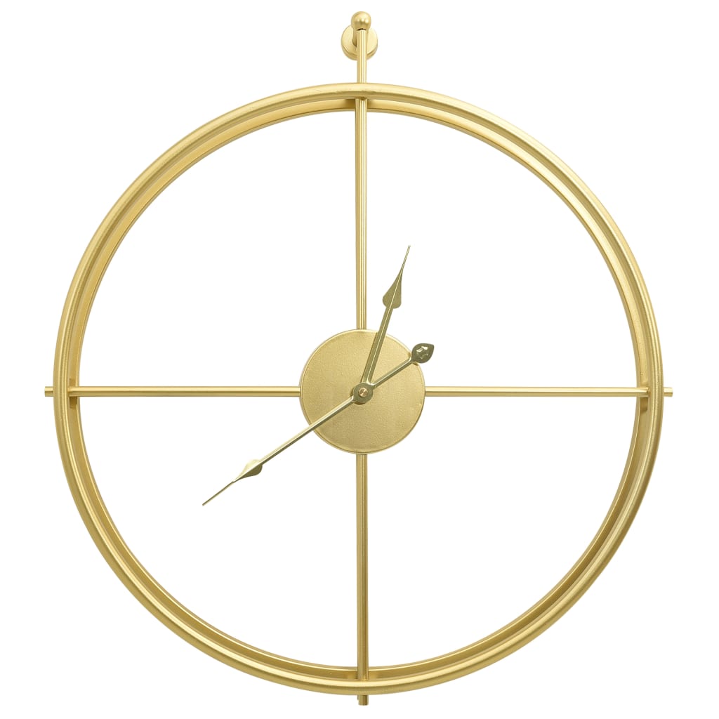 VidaXL Wanduhr 52 cm, Eisengold