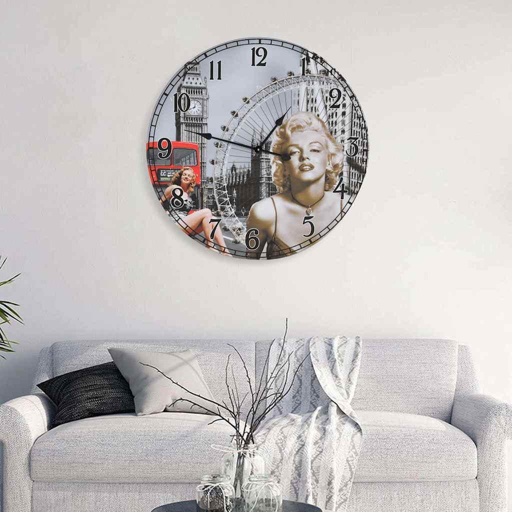 Vidaxl wandklok vintage stijl 60 cm
