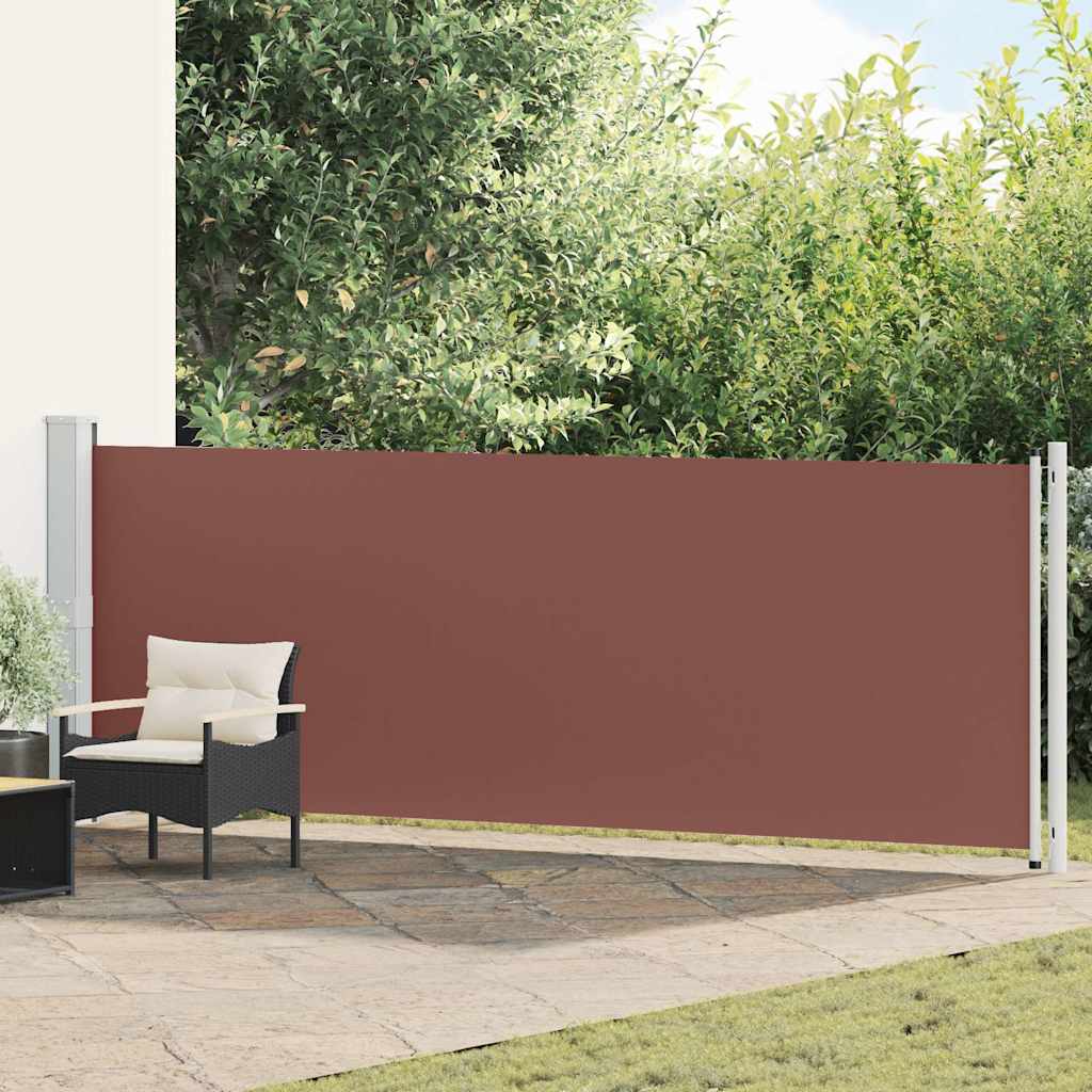 VidaXL Gartenbildschirm ausziehbar 140 x 600 cm Braun