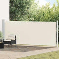 Vidaxl tuinscherm uittrekbaar 600x160 cm crème