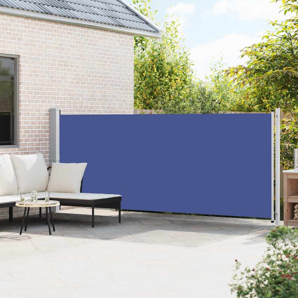 Vidaxxl Gartenbildschirm ausziehbar 600x160 cm blau
