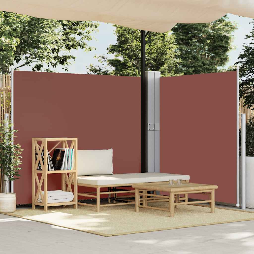 Vidaxl tuinscherm uittrekbaar 170x1200 cm bruin