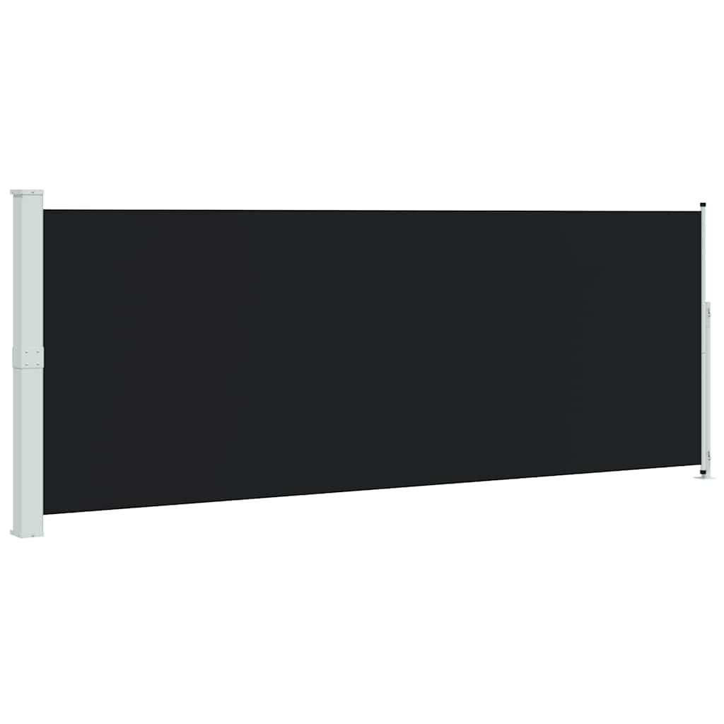 VidaXL Gartenbildschirm ausziehbar 180 x 500 cm Schwarz