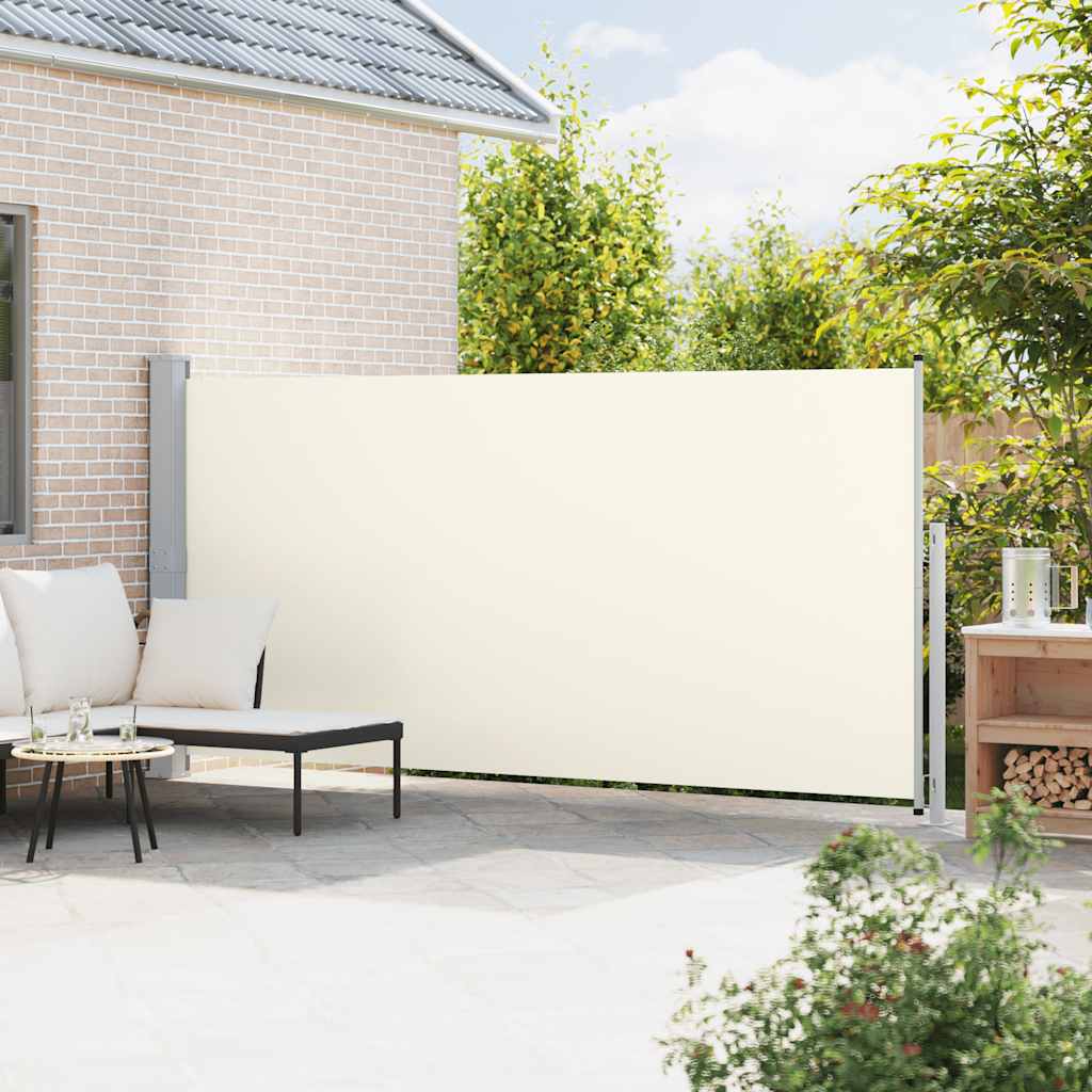 VidaXL Gartensichtschutzwand ausziehbar 180 x 500 cm cremefarben