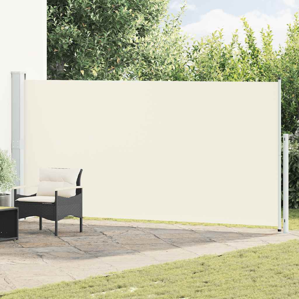 VidaXL Gartensichtschutzwand ausziehbar 180 x 500 cm cremefarben